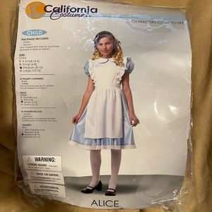 Girls size M Alice in Wonderland costume